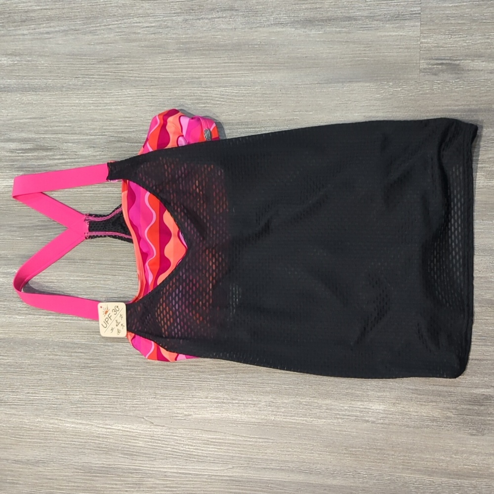 ZEROXPOSURE Wide Strap 2 IN 1 Fitness Swim Top